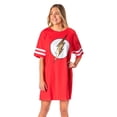 thumbnail image 7 of DC Comics Womens' The Flash Classic Symbol Nightgown Pajama Shirt Dress, 7 of 7