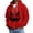 Red&&100, variant on CONROSES Halloween Mens Knit Hoodies Pumpkin Face Graphic Long Sleeve Zip Up Waffle Pullover Hoodie for Men Fall Winter Hooded Sweatshirts with Pocket