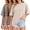 Beige-Coffee-Gray, variant on 3 Pack T-shirts for Women Oversized Shorts Sleeve Women T-shirts Vintage Cotton Tees Washed Casual Loose Tops