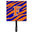thumbnail image 6 of Letter Z Initial Tiger Stripe - Blue Orange  Leash or Key Holder, 6 of 7