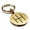 Gold, variant on Stainless Steel Religious IH Monogram Round Medallion Keychain Circle Ring