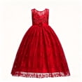 thumbnail image 7 of ATOGUTA Homecoming Dresses for Teens Red Sleeveless Tulle Long Formal Wedding Pageant Party Fancy Princess Ball Gown Dresses 5T-15, 7 of 7