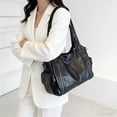 thumbnail image 4 of Sunyuer Vintage Chic Large Capacity PU Leather Shoulder Bag for Women - Stylish Slouchy Hobo Purse, 4 of 9