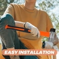thumbnail image 4 of Rubber Handle Replacement For Hammers And Mallets Shockproof Hand Tool Handle Ideal For Home Improvement And Gardening Tasks Black and Orange, 4 of 9