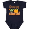 thumbnail image 3 of Inktastic Thanksgiving Sassy Lil Pumpkin with Fall Leaves Girls Baby Bodysuit, 3 of 5