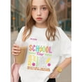 thumbnail image 1 of Young Boy's/Girls "School Humor Cotton Graphic Tees, Back To School Clothes Girls, Black Summer Tops With Funny Quote, Gift For First Day of School, , Casual, Lightweight" Kids Clothes Girl, 1 of 6