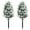 B, variant on 2-Pack Artificial Cedar Topiary Trees - 23.62x15.75Inch Potted Shrubs for Indoor & Outdoor Front Door Decoration