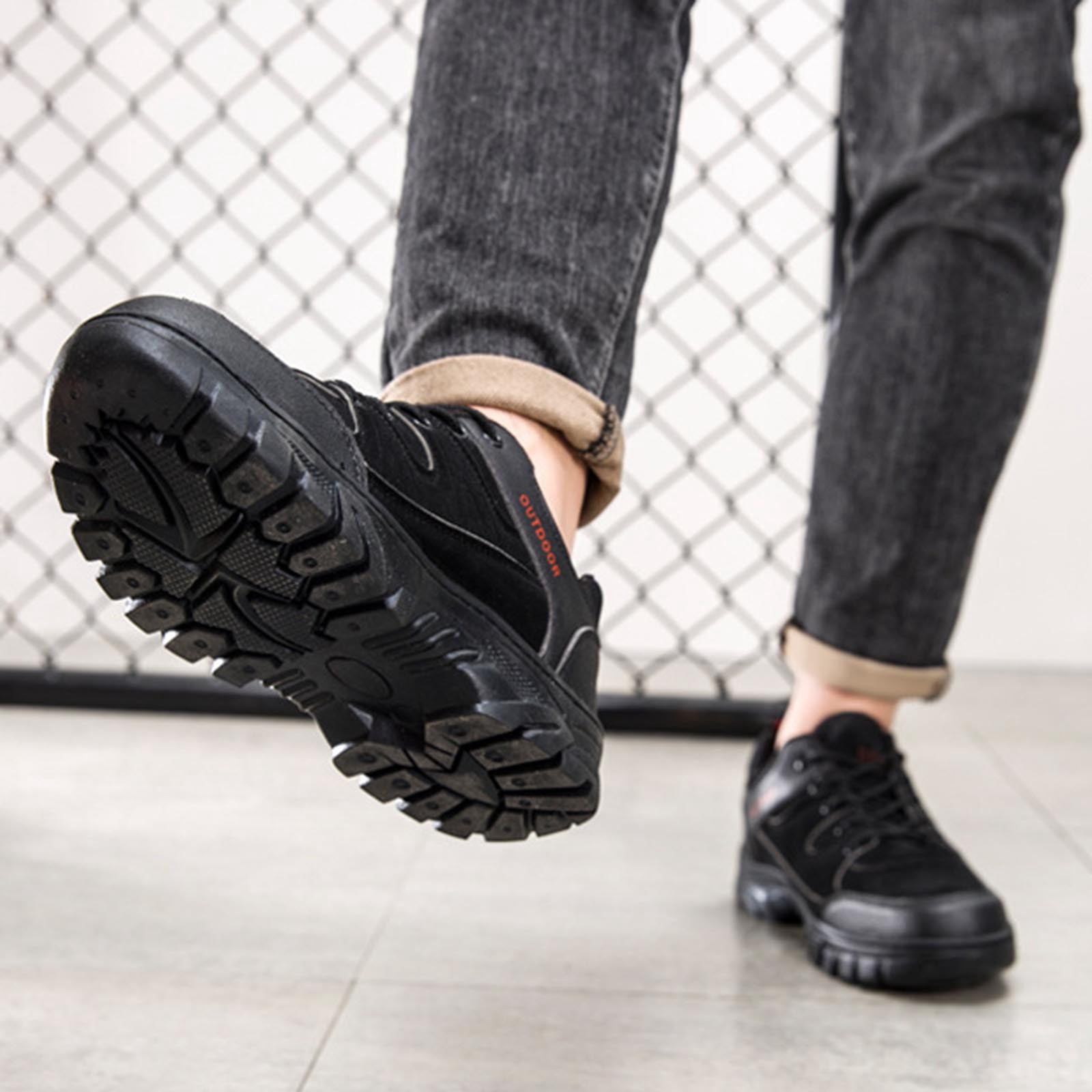 Mens Plus Size Hiking Shoes Spring Summer New Arrival Outdoor Round Toe Comfortable Non-Slip Casual Sneakers for Daily Walking