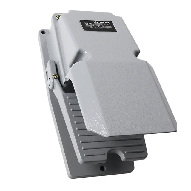 Interruptor de Pedal ANGGREK de máquina herramienta 1NC 1NO contacto plateado con cubierta de protección