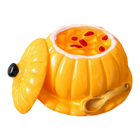 1/6 1/12 casa de muñecas comida juguetes de resina juego de simulación juguete de cocina, Mini modelo de comida de resina para exhibición de ventana Gachas de calabaza