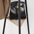 thumbnail image 4 of Perchero no empotrado, con 2 estantes, para ropa, sombrero, bolsa, estilo industrial, gris y negro, 4 of 8