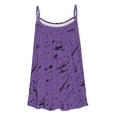 thumbnail image 5 of Puntoco Blusas de cuello cuadrado para mujer, blusas casuales sin mangas con estampado de moda, blusas con pliegues, blusas camisolas de cuello redondo, 5 of 5
