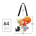 thumbnail image 3 of EIMELI Sac à Provisions Imprimé Halloween Décor Halloween Sac à Main Décontracté Grand (40*40cm), 3 of 4