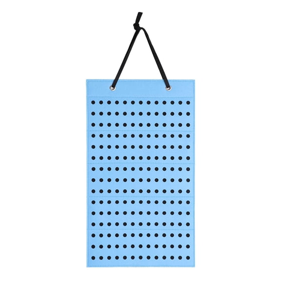 Organizer, Organizer Hanging Shoe Charm Holder,Portable Shoe Decoration Charms with 180 Holes,Charms Display Stand Wall Mounted Display Holder,Shoes Hanging light blue