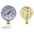 thumbnail image 3 of High and Low Pressure Gauge for Heavy-Duty Oxygen Regulators 0-4000 psi & 0-200 psi - 2.5 inches - Thread: 1/4" NPT, 3 of 3