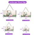 thumbnail image 5 of Easter Egg Siberian Husky Bunny Ear Welcome Spring Truck Landscape Wood Sign Husky Dog Lover Gifts Hanging Wall Home Decor - 12002, 5 of 5