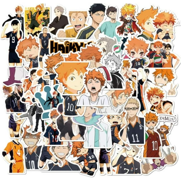 Pegatinas HUOGUO Haikyuu Anime de vinilo impermeable para portátil