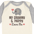 thumbnail image 4 of Inktastic My Grammy and Pappy Love Me Grandchild Boys or Girls Long Sleeve Baby Bodysuit, 4 of 5