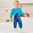 thumbnail image 3 of Finding Nemo Baby Romper Jumpsuits, Long Sleeve Footless One-Piece Outfits for Boys Girls, 3 of 8