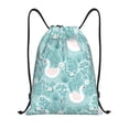 thumbnail image 1 of Xecao Swan And Flowers4 Pattern Sports Drawstring Backpack - String Swim Gym Bag with Wet Proof Pocket for Women&Men-Small, 1 of 6