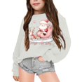 thumbnail image 2 of FDDMis Christmas Tee Shirt Christmas Sweatshirts for Kids 4t White Tshirt Teen Sweatshirt Clothes for Toddler Girls Clothes 3 Year Old Girls Boy, White 6-7 Years, 2 of 4