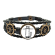 thumbnail image 1 of CAT Stripe sentarse línea negra Pulsera marina tejida en cuero, 1 of 4