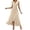 C-Beige153, variant on DHFJKG Sleeveless Maxi Dresses For Women Summer Dress Ruffle V Neck Holiday Tie Waist Flowy Irregular Hem Sundress Comfortable Dresses