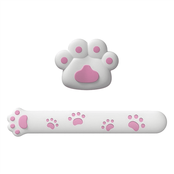 Cat Wrist Rest, 2 PCS Wrist Support for Relieving Typing Pain, Wrist Support for Computer Keyboard Games