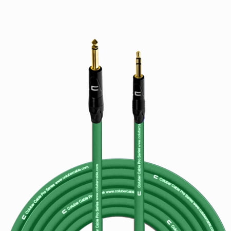 Coluber Cable 1/4" TS Male to 3.5 TRS Male - Pro 3-Pin Microphone Connector