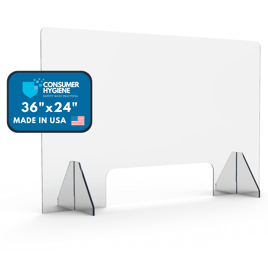 Sneeze Guard Plexiglass Clear Protective Acrylic Barrier Shield for