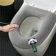 thumbnail image 5 of Cojín grueso para asiento de inodoro | Funda de felpa suave y cálida con ganchos elásticos para mayor estabilidad | Compatible con asientos rectangulares UVO | Comodidad para el baño en invierno y, 5 of 5