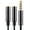 Black Dual Earphone Port, variant on Huanledash Audio Splitter Cable 3.5mm Male to 2 Port Female Extension Aux Cord Adapter