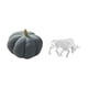 thumbnail image 5 of Encantadora Escultura De Peluche De Toro Calabaza, Adorno Decorativo Para Dormitorio, Sofá, Mesa, Oficina, Estante, Decoración Moderna Coleccionable., 5 of 8