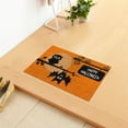 thumbnail image 6 of Wovilon Halloween Area Rug Doormat, Black Castle Front Door Mat Non Slip Rubber Backing, Happy Halloween Orange Indoor Outdoor Entrance Mats, Halloween Home Decor Outdoor Rug, 16 X 24 Inches, 6 of 8