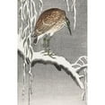 thumbnail image 3 of Koson, Ohara 17x24 Black Modern Framed Museum Art Print Titled - Heron on snowy tree branch, 3 of 5