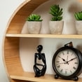 thumbnail image 5 of Mind Reader Circular Floating Shelves, Wall Decor, Accent Shelf, Office, Bathroom, Bamboo, 18"L x 4"W x 18"H, Brown, 5 of 5