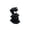 B, variant on YYDENG Gothic Dark Resin Two Headed Dog Statue with Mysterious Expression for Halloween Desk Shelf Home Decor Collectible Ornament