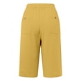 thumbnail image 4 of SIYUDAN Womens Trousers Woman Pants Casual Yellow Adult Pants Comfy Sweatpants Women Elastic Waist Pants For Women With Pockets Women Summer Pants, 4 of 4