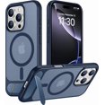 thumbnail image 1 of Funda Magnética Invisible con Soporte para iPhone 16 Pro Max 6.9", Azul, 1 of 7