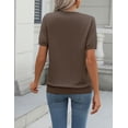 thumbnail image 6 of Zeagoo Womens Summer Short Sleeve Tops Crew Neck Lightweight Pullover Sweaters Loose Dressy Casual Blouse, 6 of 6