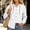 White, variant on Josdec Button Down Hooded Sweatshirt for Women Solid Long Sleeve Cotton with Drawstring Loose Casual Overshirt Jacket S-XXL