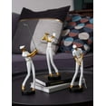 thumbnail image 2 of Estatuilla de golfista de arte, estatua decorativa, escultura de golf, arte de resina, regalo, blanco, 24cm, sección C, 2 of 5