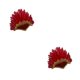 thumbnail image 4 of Advancent Large Feather Headdress Head Accessories Stage Fancy Cosplay Dress Rojo 50x23 cm 2Conjunto, 4 of 6
