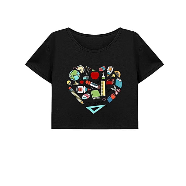 Camiseta holgada de verano para mujer, para desplazamientos, vacaciones, regalo para mujer S