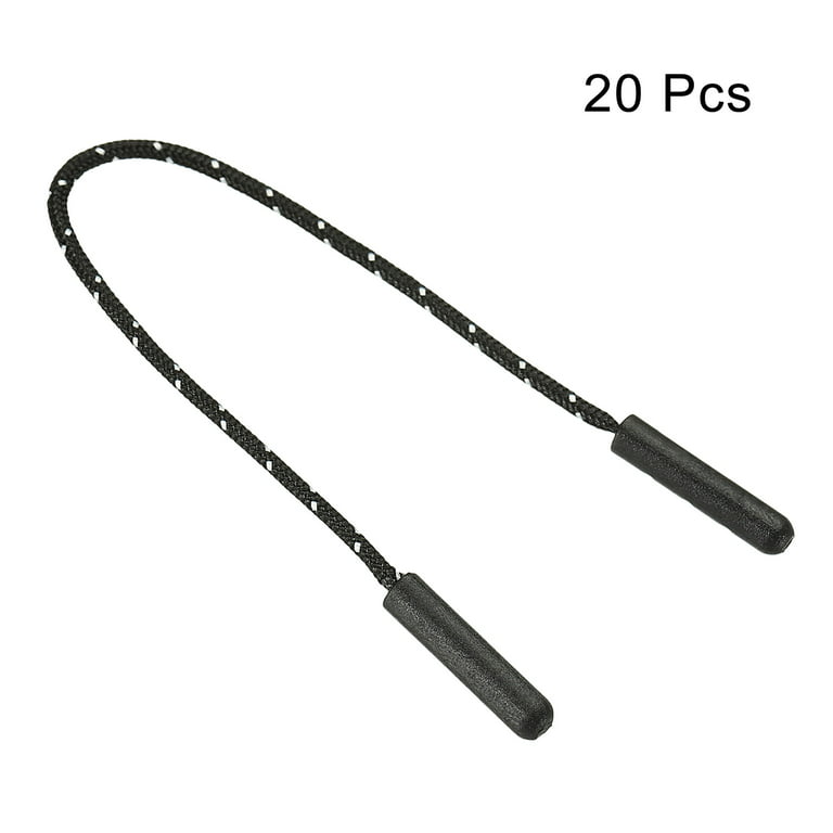 60pcs Zipper Pulls Pull Head Handle Replacement Tab Tag Cord