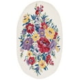 thumbnail image 2 of Safavieh Chelsea Ainsley Floral Area Rug, Ivory/Rose, 4' x 6' Oval, 2 of 11