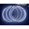 thumbnail image 3 of Tzvmnylighting Factory - 4pcs 17.5'' Cold White Strobe Double Row Wheel Ring Lights For Truck Double Side LED Rim Light Kit Bluetooth APP Controllable Waterproof, 3 of 5