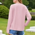 thumbnail image 6 of OIUUAK Sun Protection Clothing Women - Long Sleeve Zip Up Hoodie Women for Running, Athletic Hiking Jacket Sun Shirt with Thumb Holes, Pink, 6 of 9