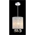 thumbnail image 2 of 1 Abat-Jour Tambour Mini Pendentif avec Finition Chrome, 2 of 3