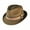 Chestnut, variant on Ridley Toyo Straw Trilby Fedora Hat - M - Chestnut